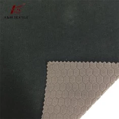 Mézfésűs mintás jacquard ragasztott polár gyapjú szövet